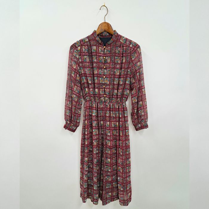 チェック柄レトロワンピース – PASTEQIDOR