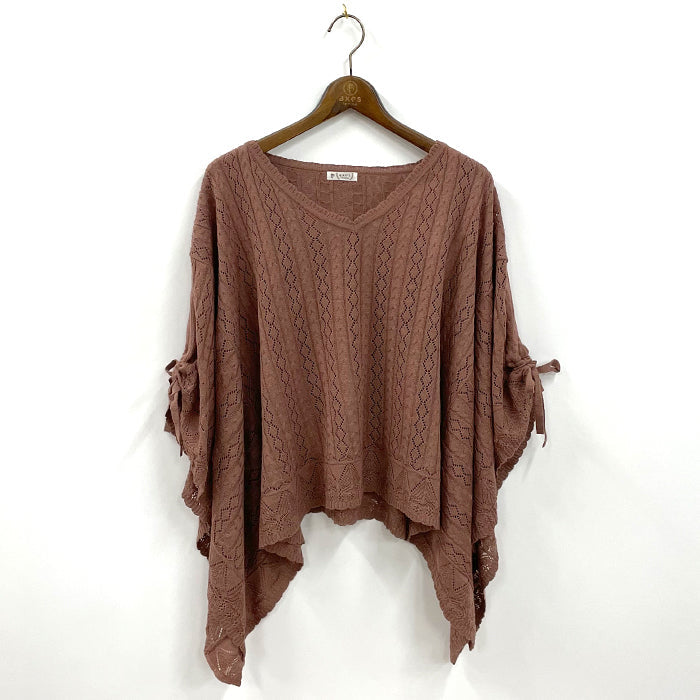 ミンクポンチョ☆袖口あり ミンクポンチョ☆袖口あり