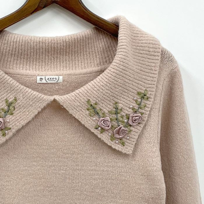 刺繍ニットPO♡ テープ刺繍ニットPO – PASTEQIDOR