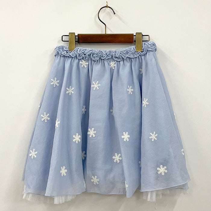 メゾピアノ未使用タグ付き グレー 星刺繍スカート メゾピアノ未使用