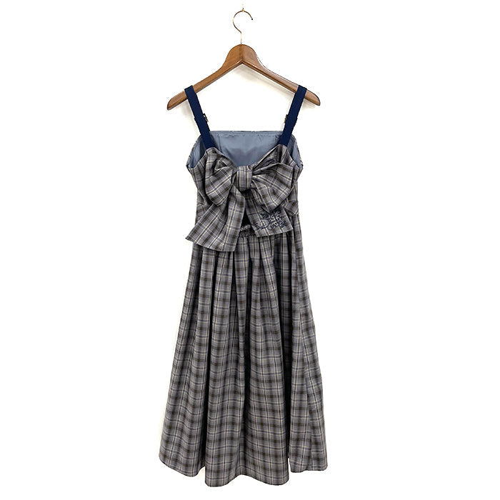 バックリボンチェック柄JSK – PASTEQIDOR