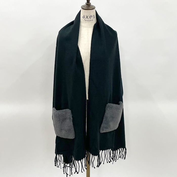 ファーポケット付きストール – PASTEQIDOR
