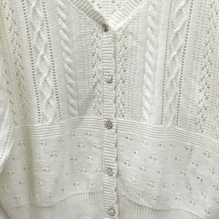 透かし編みニットカーディガン – PASTEQIDOR