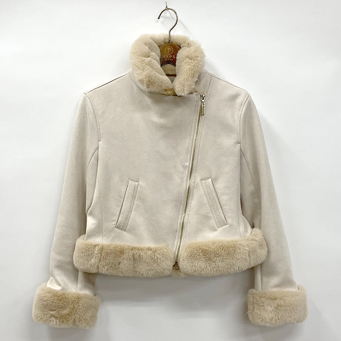 フェイクファー ライダースジャケット 高品質 フェイクファー ライダースジャケット | BrillantSelect Store