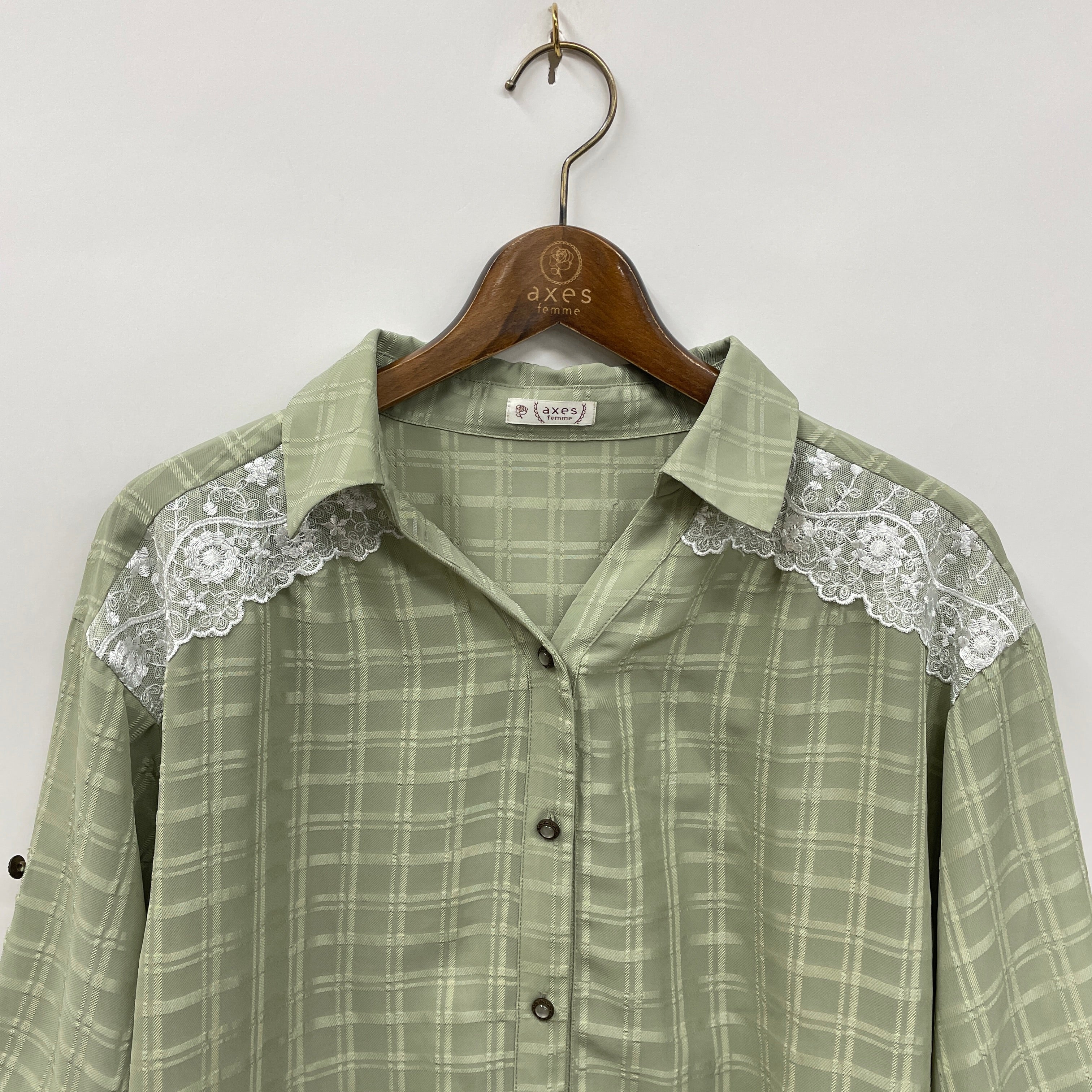 シアーチェックロングシャツ – PASTEQIDOR
