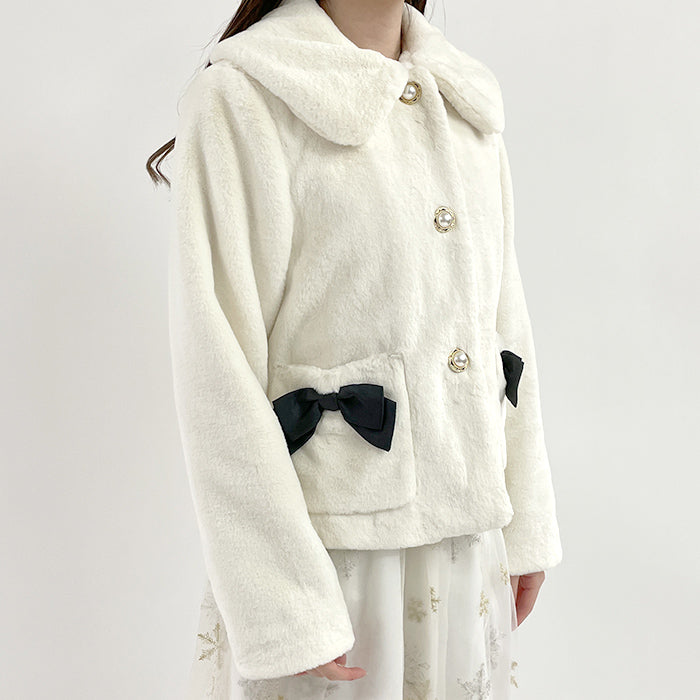 リボンポケットファーコート – PASTEQIDOR