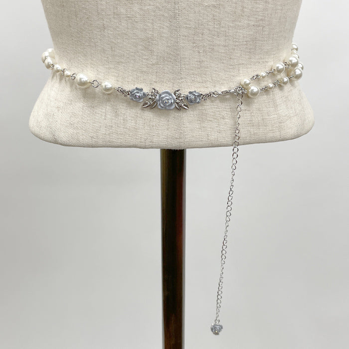 リボンモチーフ使いパールチェーンベルト リボンモチーフ使いパールチェーンベルト（ベルト）｜PINK HOUSE