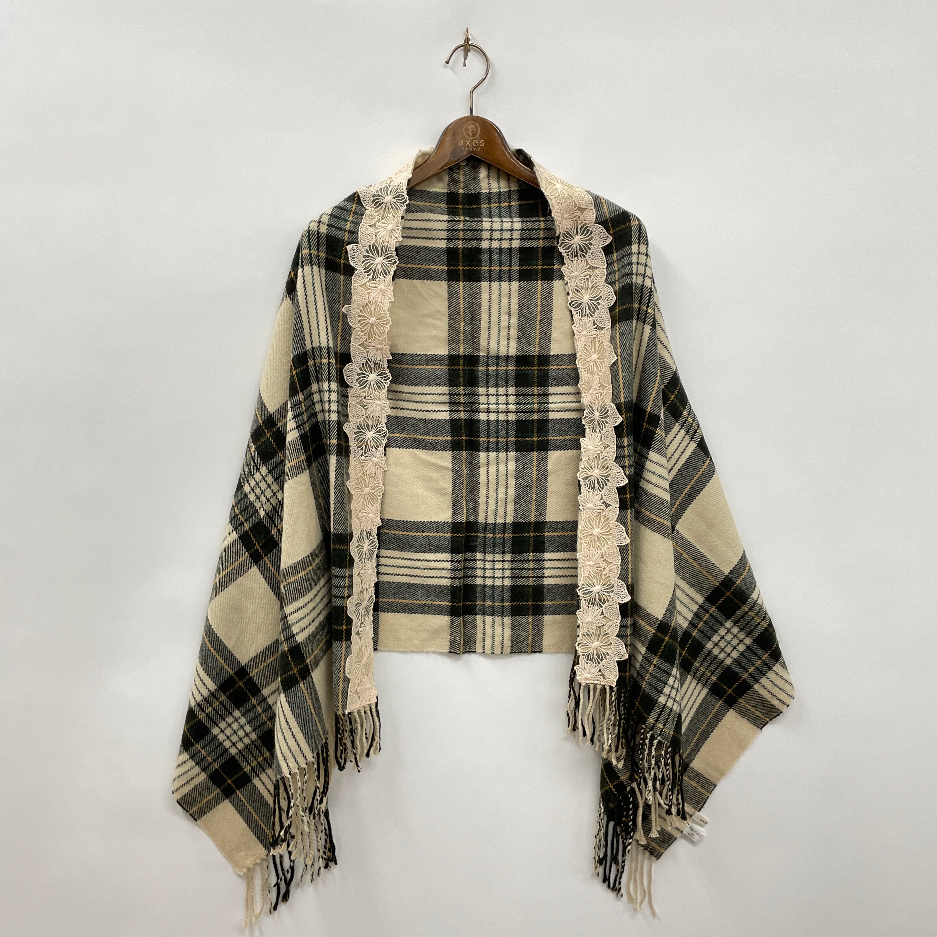 チェックマフラーポンチョ – PASTEQIDOR