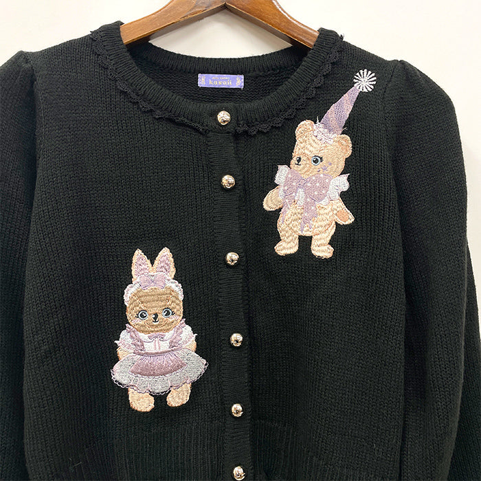 daidai vintage ハロウィンくまカーディガン　ファンシー daidai vintage ハロウィンくまカーディガン ファンシー ハロウィン