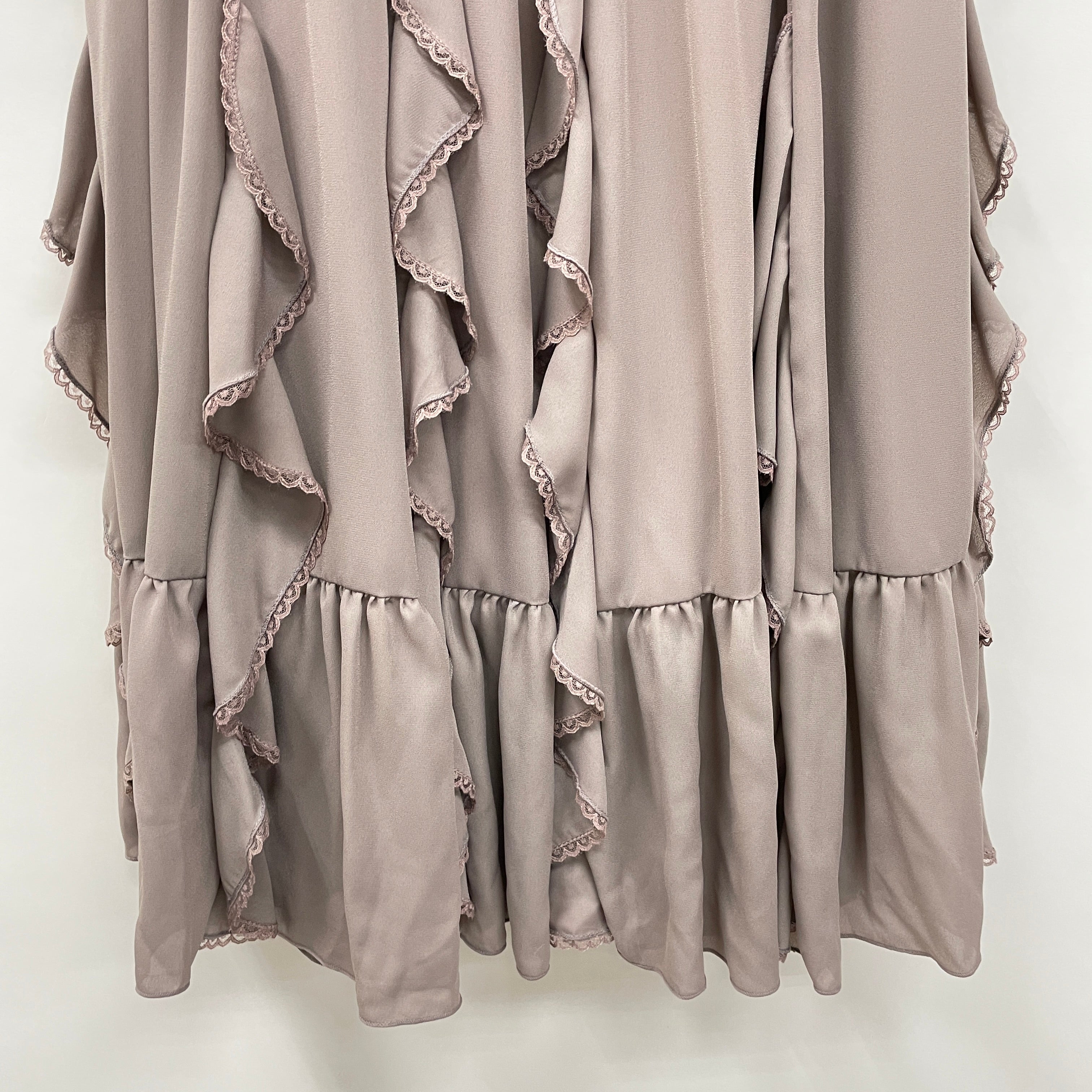 ラッフルフリルシフォンミニスカート シフォン×ラッフルフリルSK – PASTEQIDOR