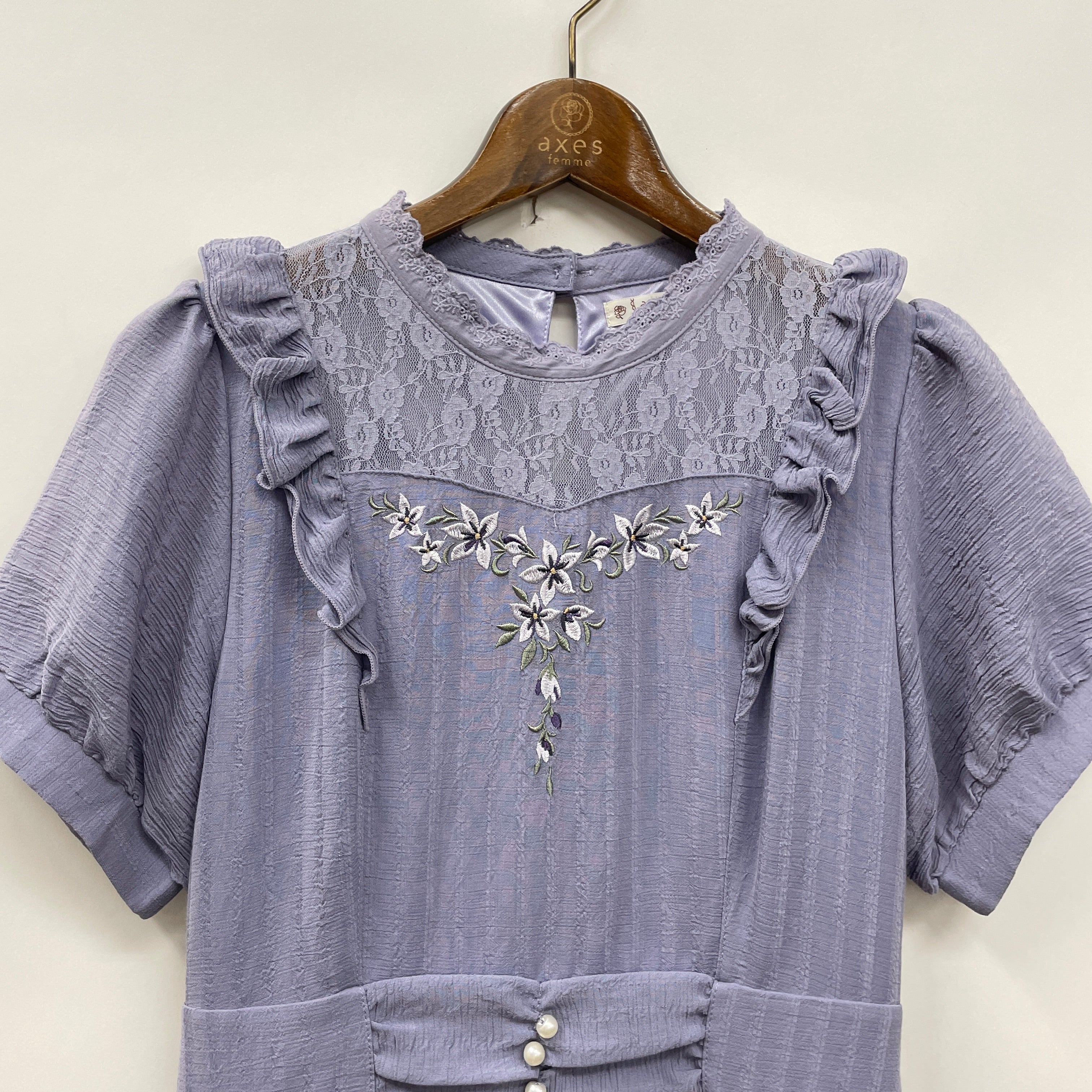 すみれ刺繍ワンピース – PASTEQIDOR